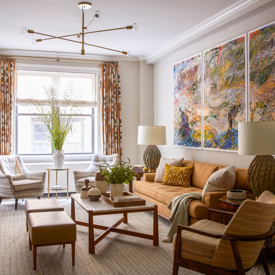 Mid-Century Mod Influences in a Pre-War Apartment